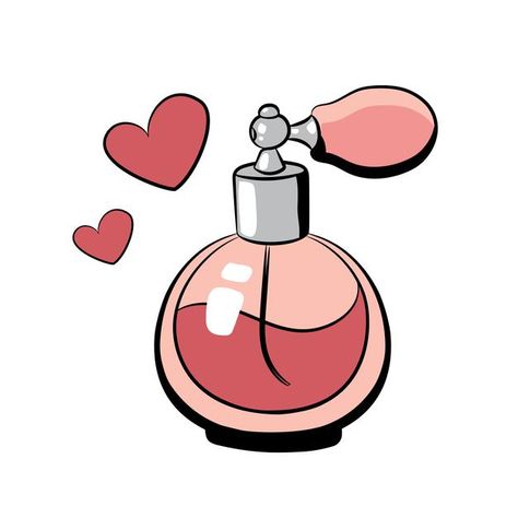 Hand drawn perfume bottle vector illustr... | Premium Vector #Freepik #vector #heart #love #fashion #cartoon Cartoon Perfume Bottle, Cute Perfume Bottles, Perfume Bottle Drawing, Perfume Cartoon, Css Inspiration, Perfume Drawing, Perfume Illustration, Fancy Cosmetics, Bottle Vector