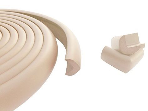 Amazon.com : Table Edge Guard & Corner Bumpers for Baby Proofing - Easy to Install, Extra Tape, Extra Long Cushion Corner Protectors, More Dense Edge Protector to Absorb Impact, Protect Your Loved Ones Today! : Baby Cushion Corner, Foam Furniture, Edge Guard, Corner Protectors, Baby Proofing, Child Care, Baby Products, Beige Color, Extra Long