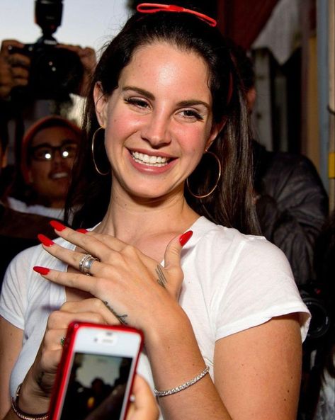 Lana Del Rey, A Woman, Nails, Red