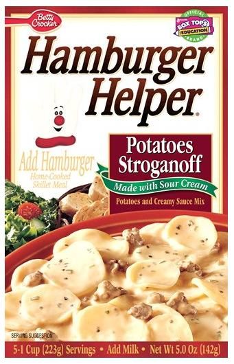 Hamburger Helper Potatoes Stroganoff: The Home Made Recipe Copycat Hamburger Helper Potato Stroganoff, Hamburger Helper Potato Stroganoff, Potato Stroganoff Recipe, Potatoes Stroganoff, Potato Stroganoff, Potato Casseroles, Sour Cream Potatoes, Hamburger Helper Recipes, Cheeseburger Pasta