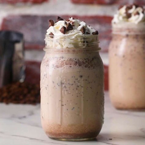 Java Chip Caffeinated Smoothie Recipe by Tasty Brazilian Truffles, Iced Frappe, Party Rice, Africa Recipes, Christmas Crock, Java Chip, Refreshing Recipes, Banana Protein Smoothie, Coffee Milkshake