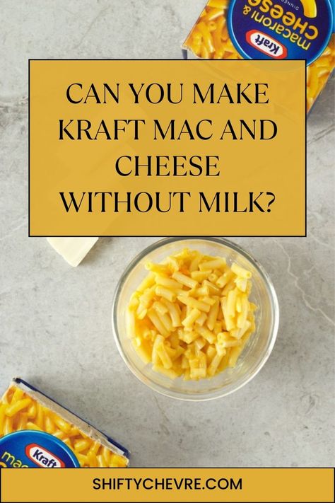 Kraft Mac and Cheese is one of the most famous foods in America and can be prepared using plenty of different recipes. It is often prepared with milk as the core ingredient in most cases. But for people allergic to milk, does it mean they can no longer eat Kraft Mac and Cheese simply because milk is used to prepare it? Mac And Cheese Without Milk, Fried Macaroni And Cheese, Kraft Mac And Cheese, Fried Macaroni, Kraft Mac N Cheese, Boxed Mac And Cheese, Making Mac And Cheese, Dairy Free Alternatives, Cheese Tasting