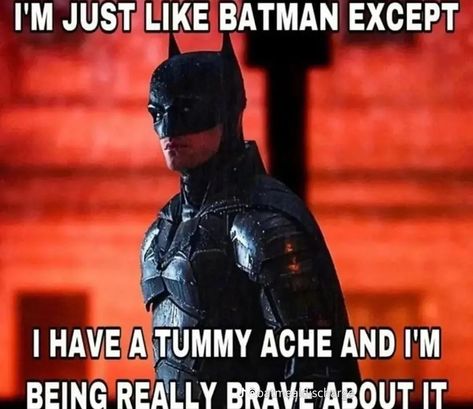 Ghosting Someone, Being Brave, Tummy Ache, I Am Batman, Batman Funny, Batman Wallpaper, Im Batman, Batman Joker, Lego Batman