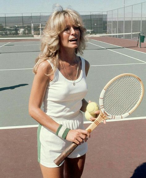 Tennis Girl Aesthetic, Tennis Dress Outfit, Tennis Aesthetic, Tennis Outfits, Tennis Outfit Women, Vintage Tennis, Tennis Match, Outfit Collage, Farrah Fawcett