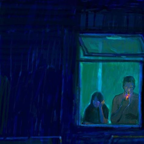 Holly Warburton on Instagram: "strangers, at a window . . . #digitalart" Holly Warburton, Blue Holly, Carnival Of The Animals, Observational Drawing, Kind Of Blue, Art Photography Portrait, Time Art, Window Art, 2d Art