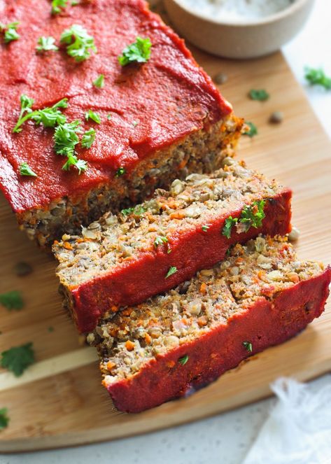 Vegan Meatloaf – It's All Good Vegan Vegan Meatloaf Recipe, Recipes Plant Based, Vegan Meatloaf, Vegan Entrees, Vegan Recipes Plant Based, Gluten Free Bread Crumbs, Vegan Christmas Recipes, Gluten Free Soy Sauce, Vegan Entree