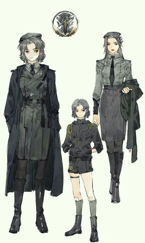 Uniform Concept Art, Ibuki Satsuki, Anime Military, Bd Comics, Wow Art, 영감을 주는 캐릭터, Character Design References, Dieselpunk, Character Outfits