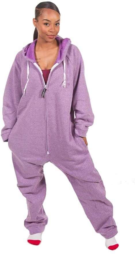 Jumpsuits For Men, Onesie Pjs, Adult Onesies, Purple One Piece, Onesie Pajamas, Jumpsuit Men, One Piece Pajamas, Sweatshirt Fabric, Baggy Fits