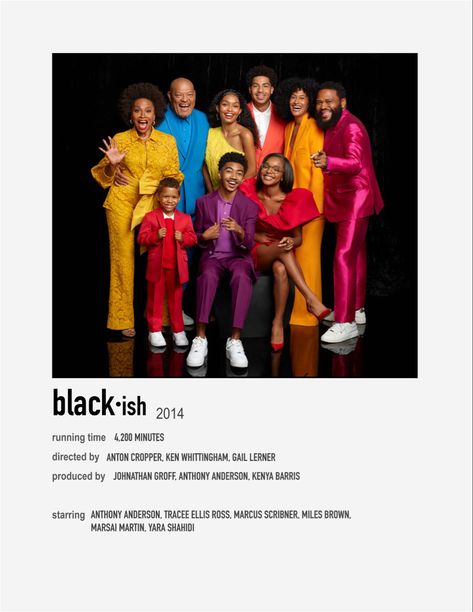 Black Ish Tv Show, Blackish Tv Show, Blackish Cast, Nepo Baby, Black Ish, Hip Hop Poster, Movie Card, Anthony Anderson, Childhood Tv Shows