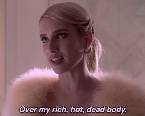 Scream Queens Quotes, Chanel Scream Queens, Chanel Oberlin, Queen Aesthetic, Scream Queens, Emma Roberts, Pink Princess, Just Girly Things, Mean Girls