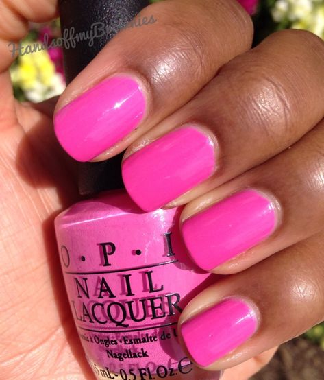 Opi Bright Pink, Opi Shorts Story, Barbie Pink Nails, Opi Pink, Nail 2023, Bright Pink Nails, Opi Nail Colors, Pink Nail Polish, Opi Nail Polish