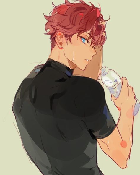 Male Character Design Red Hair, Red Hair Boy Drawing, Red Haired Male Oc, Red Hair Oc Male, Red Hair Boy Art, Character Design Red Hair, Red Hair Anime Guy, Boy Drawing, Dessin Adorable