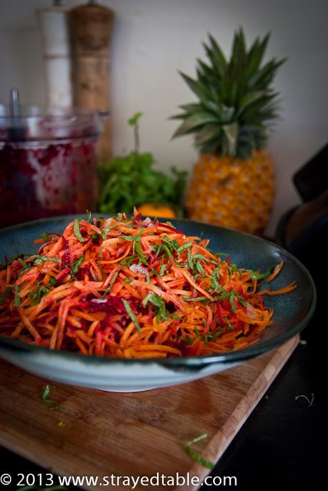 Beetroot & Carrot Salad Recipe Beetroot And Carrot Salad, Lime Slaw, Zesty Salad, Cilantro Lime Slaw, Carrot Salad Recipes, Beetroot Recipes, Beetroot Salad, Carrot Salad, Easy Salad