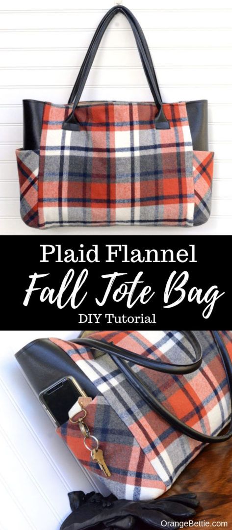 Fall Tote Bag, Fall Tote, Tutorial Sewing, Sac Diy, Sew Ins, Costura Diy, Beginner Sewing Projects Easy, Bag Sewing, Sewing Purses