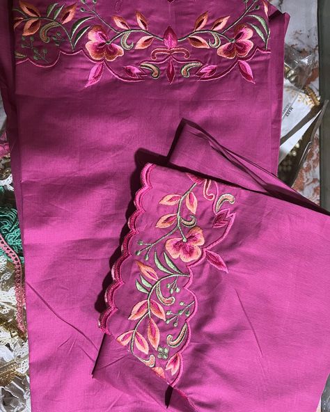 👉🏾machine embroidery design on cotton customised on any colour &stuff 📦Dm us for online shopping free shipping charges in all India • Dm for more details Cut n classy boutique (kurukshetra)Haryana ➡️ Designer boutique Suits. ➡️Pure organza designer Bridal ➡️partiwears... ➡️Suits ➡️Plazzo suits ➡️Heavy bridals.... Daj wari suits ➡️customisation according to your choice ➡️stitching available ➡️matching punjabi jutti with dress ☎️Contact number-+91 8950444430, 9996460431 #suit #saree #wed... Heavy Embroidery Suits Design, Designer Boutique Suits, Machine Embroidery Designs For Suits, Embroidery Designs For Suits, Classy Boutique, Plazzo Suits, Punjabi Jutti, Boutique Suits, Suits Design