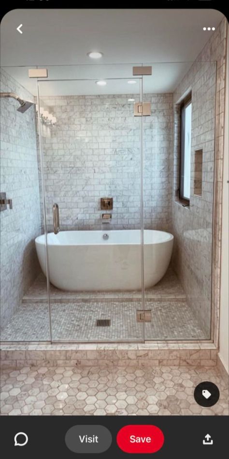 Bathroom Tile Design Ideas, Tiny Luxury, Tile Design Ideas, Cozy Interior Design, Full Bathroom Remodel, Luxury Master Bathrooms, Tub Ideas, Stunning Bathrooms, Soaker Tub