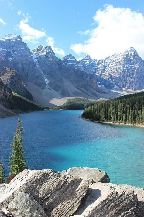 Lake Moraine, Jasper Park, Landscape Wallpapers, Spa Art, Snow Mountains, Charles Stanley, World Most Beautiful Place, Breathtaking Scenery, Banff Canada