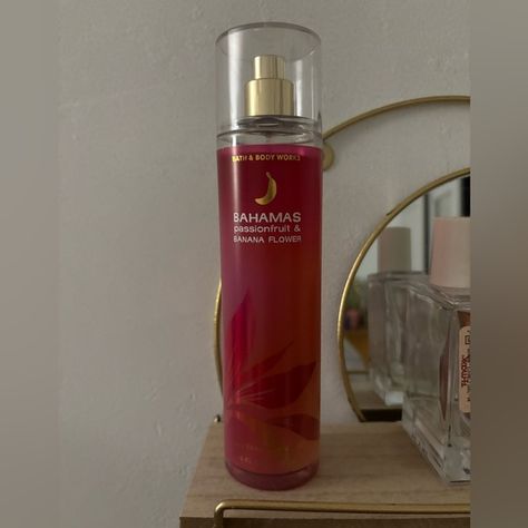 Bath & Body Works Bahamas Passionfruit & Banana Fine Fragrance Body Mist Pineapple Leaves, Banana Flower, Body Mist, Passion Fruit, Fragrance Notes, Bath Body Works, Bath Body, Bath And Body Works, Body Works