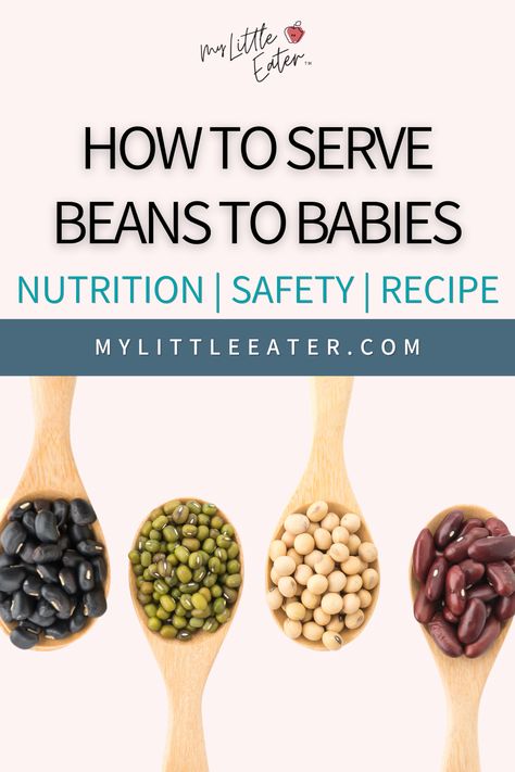 Blw Beans Recipe, Bean Puree Recipes, Blw Beans, Beans For Toddlers, Black Beans For Baby, Black Bean Baby Food Recipes, Black Bean Blw Recipe, Green Beans Baby Food, Black Bean Blw