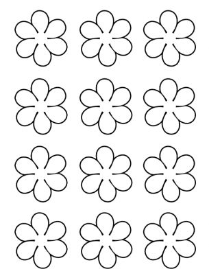 Flowers Activities Template Royal Icing Templates, Macaron Template, Royal Icing Transfers, Fleurs Diy, Flower Shapes, Pola Sulam, Flower Template, Paper Flowers Diy, Templates Printable Free