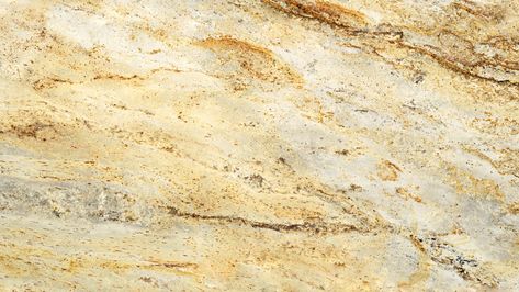 Gold Antique is an attractive and elegant granite. Its white background with golden brown and yellow speckling makes it great for a variety of kitchen and bathroom designs. When looking for a countertop, vanity top, backsplash, outdoor surface or other installation, Gold Antique granite is a stunning and durable option. Yellow Granite Kitchen, Sealing Granite Countertops, Granite Backsplash Kitchen, Yellow Granite, Granite Kitchen Countertops, Granite Backsplash, Countertop Vanity, Countertop Material, Granite Countertop