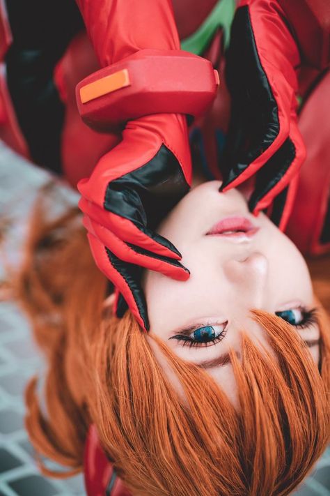 Asuka Cosplay, Evangelion Cosplay, Asuka Langley Soryu, Neon Evangelion, Asuka Langley, Kawaii Cosplay, Camera Shots, Cute Cosplay, Cosplay Makeup