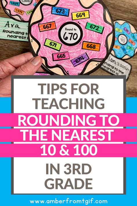 Tips On Teaching ROUNDING To The Nearest 10 And 100 | Amber From TGIF Rounding Practice, Nearest 10 And 100, Teaching Rounding, Rounding To The Nearest 10, Maths Display, Multiplication Strategies, Base 10 Blocks, Classroom Welcome, Teaching Multiplication