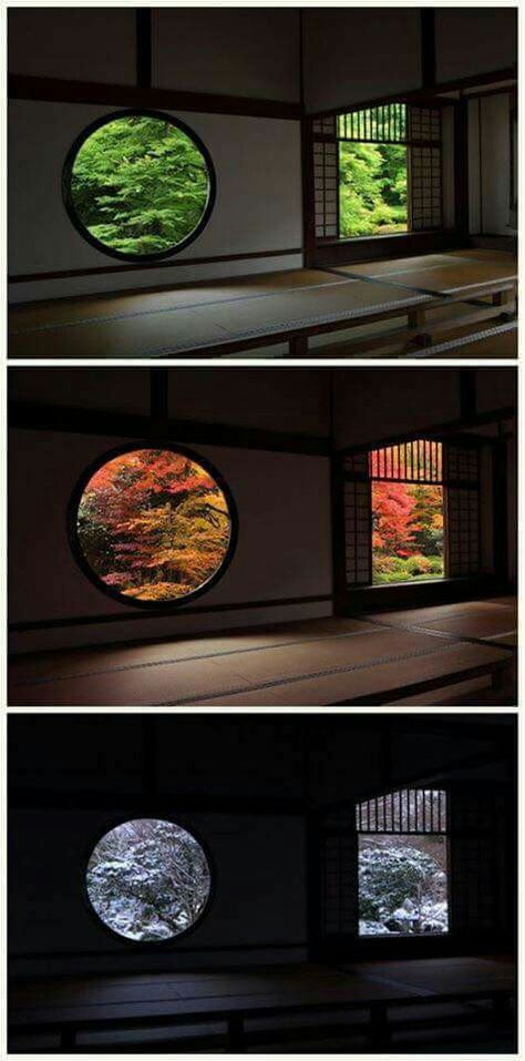 Round Windows, Japanese Hotel, Japan Summer, Cultural Architecture, Japanese Interior, Japanese Architecture, Kyoto Japan, Japanese House, Japanese Design