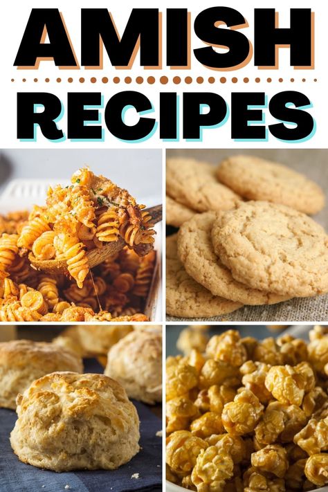 These easy old-fashioned Amish recipes are simple yet spectacular. From breakfast casserole to friendship bread to baked chicken, try these dishes that have been passed down for generations. Amish Meals, Midwest Recipes, Best Amish Recipes, Pioneer Recipes, Cornmeal Recipes, Amish Food, Amish White Bread, Pennsylvania Dutch Recipes, Amish Living