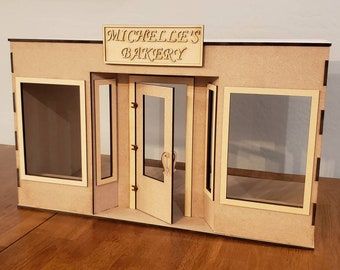 Miniature Store, Miniature Cafe, Boutique Cafe, Dolls House Shop, Store Boutique, Store Room, Barbie Diorama, Miniature Display, Walnut Floors