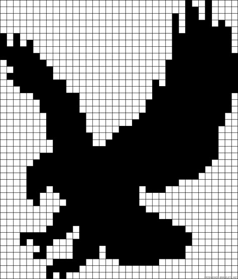 Eagle Pixel Art, Cardinal Alpha Pattern, Goose Alpha Pattern, Alpha Patterns Black And White, Crow Alpha Pattern, Hummingbird Alpha Pattern, C2c Crochet Pattern Free, Modele Pixel Art, Seed Bead Crafts