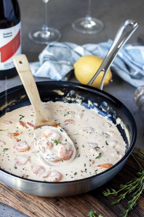 Shrimp Cream Sauce for Fish, Pasta, Steak, Lobster and More! Fish With Shrimp Cream Sauce, Redfish With Cream Sauce, Shrimp Cream Sauce For Fish, Shrimp Topping For Fish, Crabmeat Cream Sauce, Creamy Shrimp Sauce For Fish, Shrimp Sauce For Salmon, Shrimp With Sauce Over Rice, Shrimp In Cream Sauce Recipe