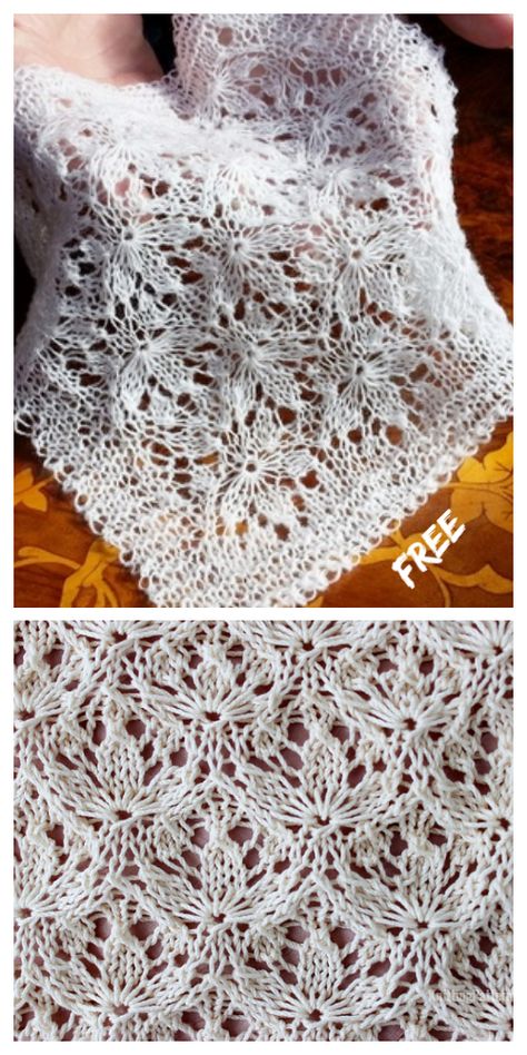 Knit Estonian Starflower Lace Square Free Knitting Pattern Free Knit Stitch Lace Patterns, Estonian Lace Knitting Patterns Free, Knitted Lace Squares Pattern Free, Shetland Lace Knitting Free Pattern, Estonian Knitting Patterns, Fine Lace Knitting Patterns, Knitting Patterns Lace, Lace Charts Knitting, Lace Pattern Knitting