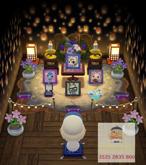 I made a shrine to the dead of some of my favorite villagers (they're not the only ones, I need more space) Shrine Animal Crossing, Animal Crossing Shrine, Acnh Shrine, Shrine Ideas, I Need More Space, Need More Space, Pocket Camp, Animal Crossing Pocket Camp, New Animal Crossing