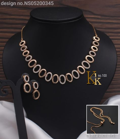 Neck Pieces Jewelry Western, Elegant Gold Necklace, Simple Jewellery Designs, Rose Gold Jewelry Set, Fashion Jewelry Necklaces Gold, Western Jewellery, Wedding Jewelry Sets Bridal Jewellery, Gold Bracelet Simple, Bride Jewelry Set