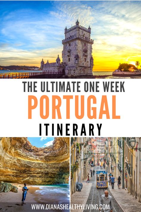 Are you planning a trip to Portugal? Here is the ultimate one week in Portugal travel itinerary. Visit Lisbon, Sintra, Belem and Algarve #portugal #travel #lisbon #sintra Portugal Roadtrip, Europe Food, Portugal Itinerary, 7 Day Itinerary, Trip To Portugal, Travel Portugal, Coimbra Portugal, Portugal Vacation, Portugal Porto