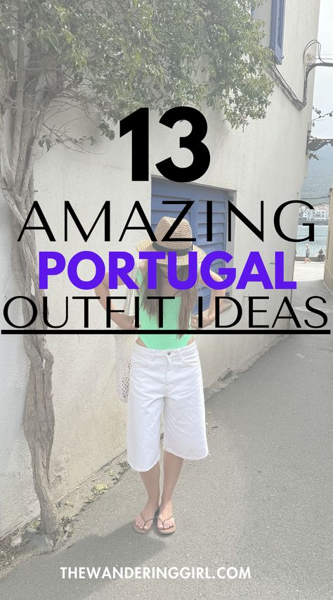 Save this pin for 13+ Portugal outfit ideas! IPortugal outfits, Portugal outfits summer, Portugal outfit aesthetics, Portugal summer packing lists, Portugal outfits fall, summer Portugal outfits, fall Portugal outfits, how to style Portugal outfits, and more Portugal outfits for women, you’ll love reading this post. Tap to discover the best outfits to wear to Portugal now! Portugal Outfits December, Portugal Outfits October, Portugal March Outfit, Faro Portugal Outfit, Outfits For Portugal Spring, Portugal In October Outfits, Portugal Outfits September, What To Wear In Portugal In March, Outfits For Lisbon Portugal