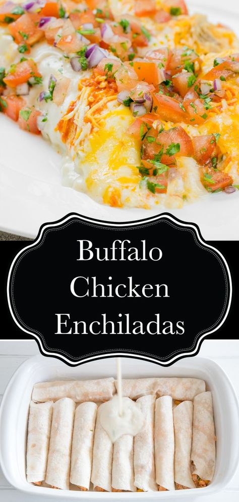 Buffalo Chicken Enchiladas, Enchiladas Chicken, Chicken Pasta Casserole, Meals Chicken, Pasta Casserole Recipes, Easy Buffalo Chicken, Buffalo Chicken Recipes, Amazing Chicken, Healthy Recipes Easy Snacks