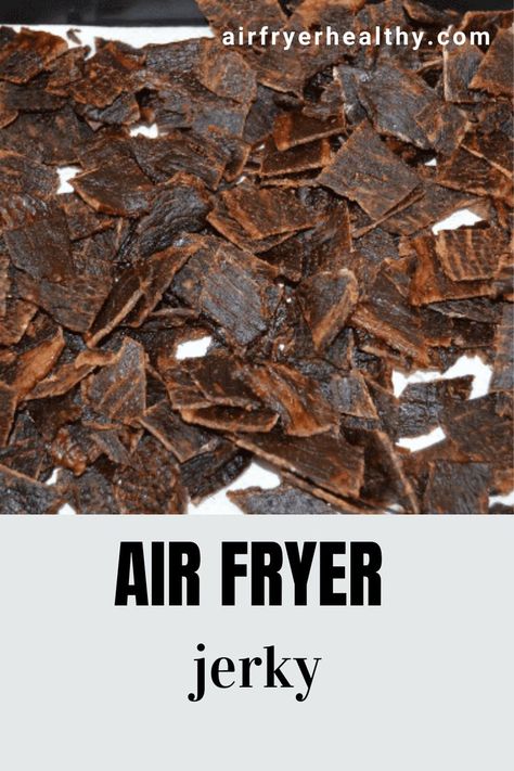 Air Fryer Jerky, Beef Jerky Air Fryer, Beef Jerky Recipe Air Fryer, Beef Jerky Recipe Dehydrator Ninja Foodi, Homemade Beef Jerky Air Fryer, Healthy Beef Jerky, Air Fryer Beef Jerky, Honey Garlic Beef Jerky, Air Fryer Beef