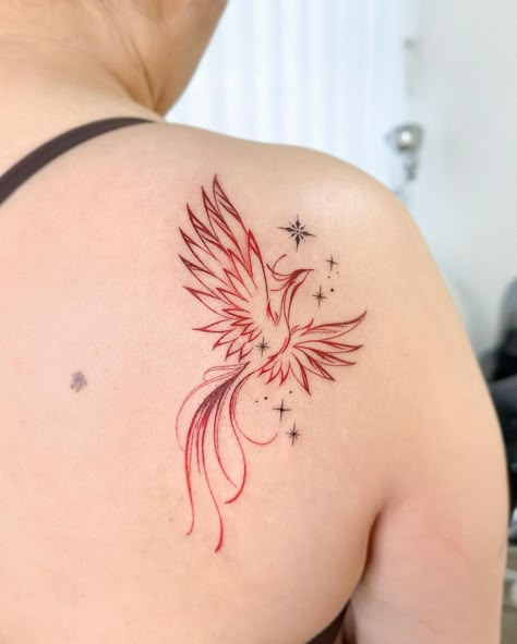 Find 30 subtle and beautiful delicate tattoo ideas that women will love. ✨🌸 #AestheticTattoos #MinimalistTattoos #DelicateInk #TattooIdeasForWomen #SimpleTattoos #TattooInspo #TinyTattoos #ElegantDesigns #ChicInk #TattooTrends2024 Dove And Phoenix Tattoo, Phoenix Heart Tattoo, Cool Phoenix Tattoo, Phoenix Small Tattoo For Women, Phoenix Tattoo With Color, Meaning Of Phoenix Tattoo, Phoenix Tattoo Still I Rise, Phoenix Tattoo Placement For Women, Pheonix Tattoo For Women Minimalist