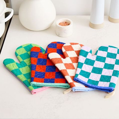 Sewn Home Decor, Sewing Oven Mitts, Quilted Gift Ideas, Kitchen Mittens, Trevor Project, West Elm Kids, Shop Kitchen, Stainless Steel Cutlery, Oven Mitt