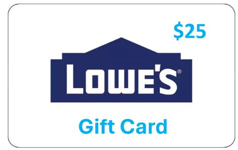 Giveaway! WIN a $25 LOWE'S Gift Card at Susan Said... WHAT?! - Susan Said... WHAT?! Lowes Gift Card, Spa Gift Card, Instant Win Games, Sweepstakes Giveaways, Walmart Gift Cards, Card Balance, Giveaway Winner, Win A Trip, Gift Card Generator