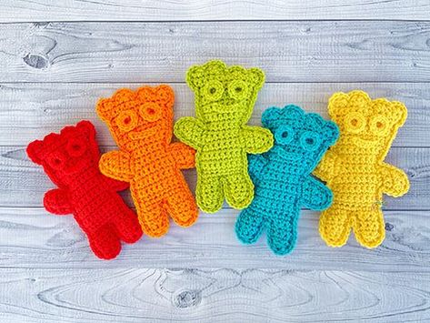 Mini Candy Kid Kawaii Cuddler® Crochet Pattern Crochet toys free patterns easy #crochettoysfreepatternseasy #crochet #crochettoy #crochetpattern #crochetpatterns 4.951 Crochet Tension, Appliques Au Crochet, Small Crochet Gifts, Kids Crochet Pattern, Mini Amigurumi, Easy Crochet Animals, Crochet Design Pattern, Crochet Food, Sour Patch