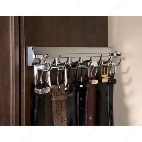 Find the largest offer in Belt and Tie Racks like Rev-A-Shelf Sidelines sliding and Pivoting Belt Rack at Richelieu.com, the one stop shop for woodworking industry. Closet Master, Scarf Storage, Belt Rack, Belt Storage, Belt Organizer, Pull Out Shelves, Tie Rack, Closet Organizing Systems, Rev A Shelf