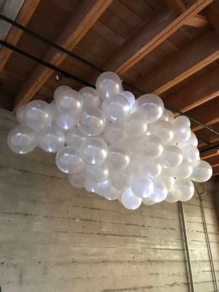 Picture of Put the Cloud in the Sky Cloud Diy, Balloon Cloud, Babby Shower, Cloud Party, Angel Clouds, Throwing A Party, Cloud Theme, Prom Themes, Balloon Clouds