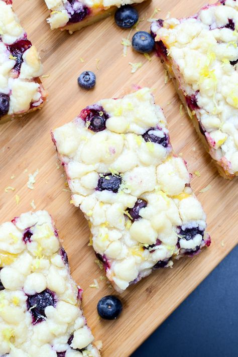 Lemon Blueberry Shortbread Bars | The Every Kitchen Blueberry Shortbread Bars, Blueberry Shortbread, Lemon Blueberry Bars, Shortbread Bars Recipes, Lemon Blueberry Bread, Cheap Clean Eating, Shortbread Bars, Blueberry Desserts, Lemon Dessert Recipes