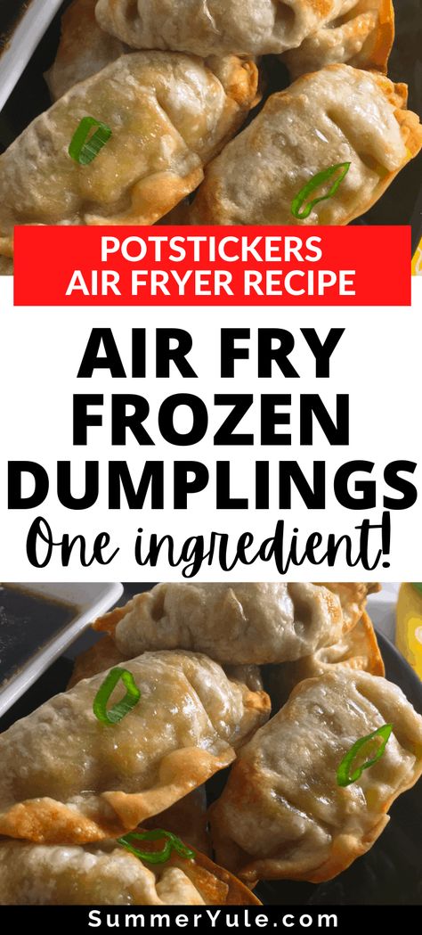 Air Fryer Frozen Wontons, Cooking Potstickers From Frozen, Cooking Dumplings From Frozen, Air Fry Frozen Potstickers, Airfry Potstickers, Ramen And Potstickers, Air Fry Pot Stickers, Air Fryer Frozen Potstickers, Air Fried Dumplings