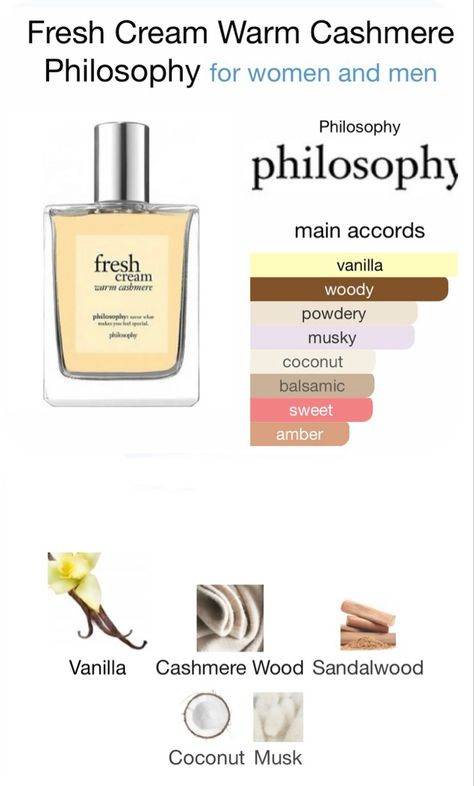 Cashmere Vanilla Perfume, Fresh Cream Warm Cashmere Perfume, Fresh Vanilla Perfume, Woody Vanilla Perfume, Vanilla Sandalwood Perfume, Philosophy Fresh Cream Warm Cashmere, Fresh Cream Philosophy, Woody Perfume For Women, Fresh Cream Perfume