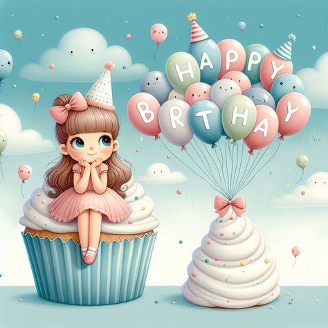 Happy 2 Birthday Girl, Happy Birthday Wishes Cute, Happy Birthday Girl Kids, Happy 2nd Birthday Girl, Birthday Girl Drawing, Happy Birthday For Girl, Cute Happy Birthday Drawings, Birthday Wishes For Girl, Happy Birthday Wishes Girl