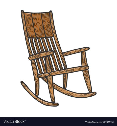 Rocking Chair Drawing, Rocking Chair Illustration, Chair Sketch, Chair Illustration, Chair Drawing, Drawing Sketch, Transparent Png, Rocking Chair, Drawing Sketches